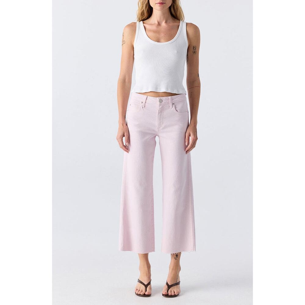 AMO Marjorie Wide Leg Cropped Jeans